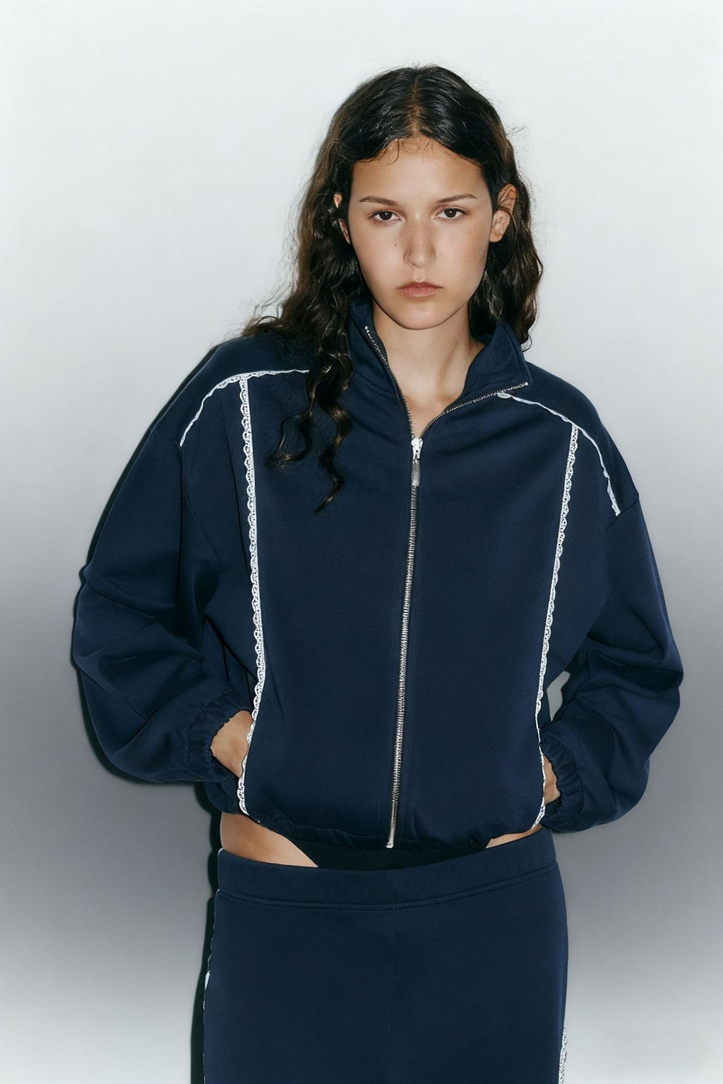 Sports pants set loose two-piece set