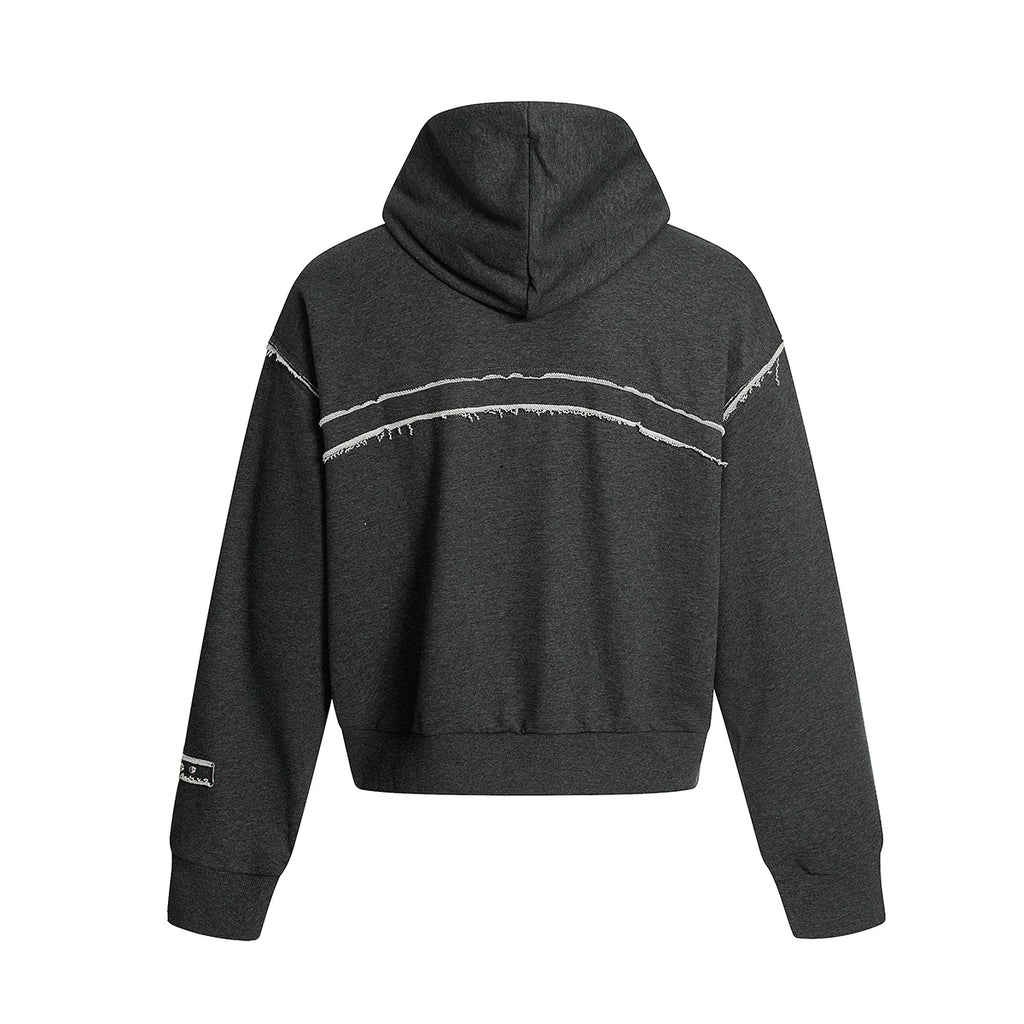 Cardigan zipper hoodie