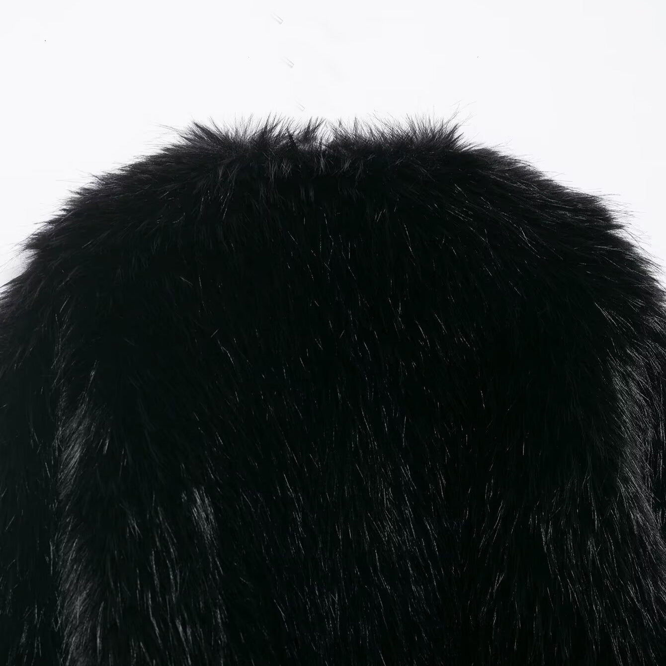 Artificial fur effect jacket