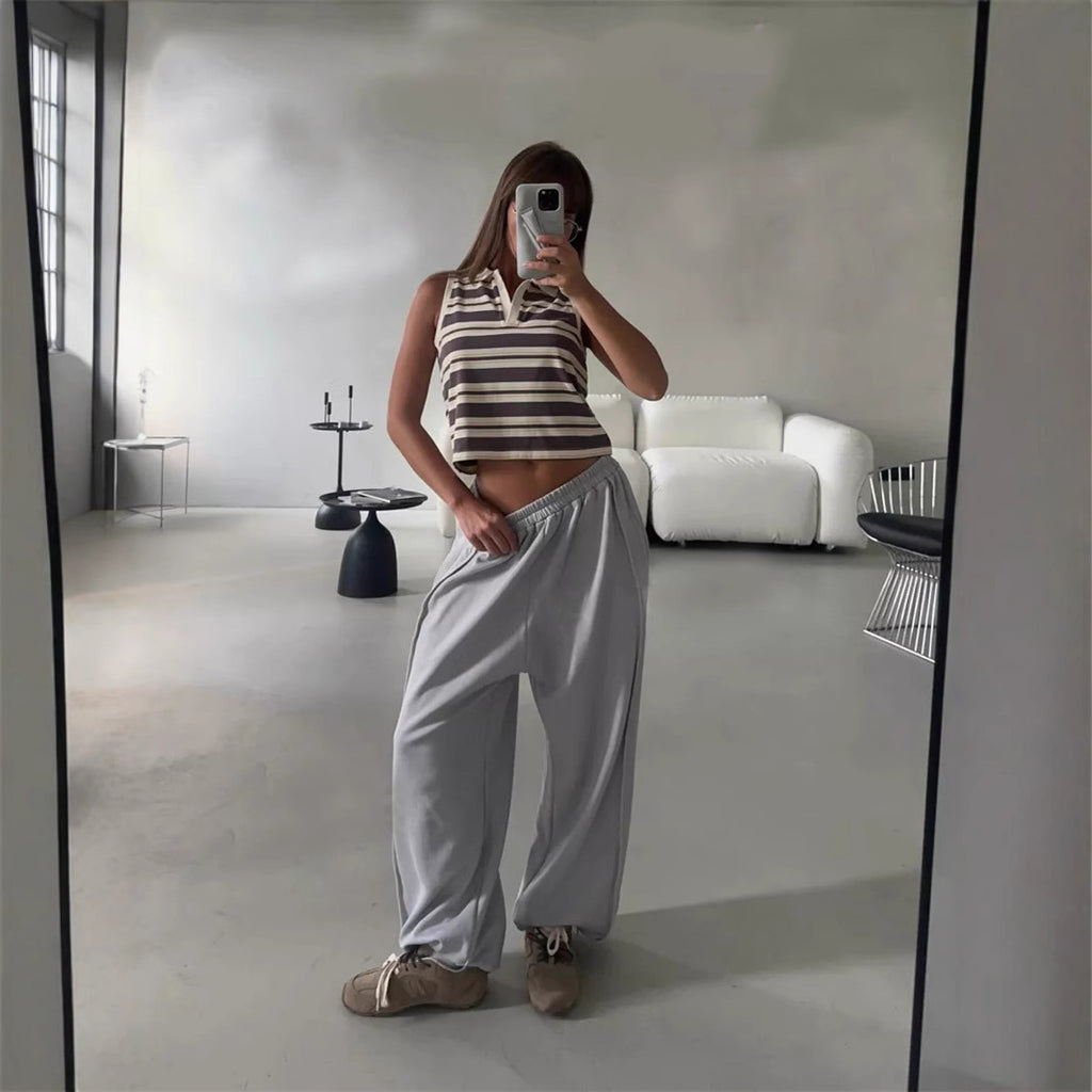 Street Style Loose Casual Pants for Women