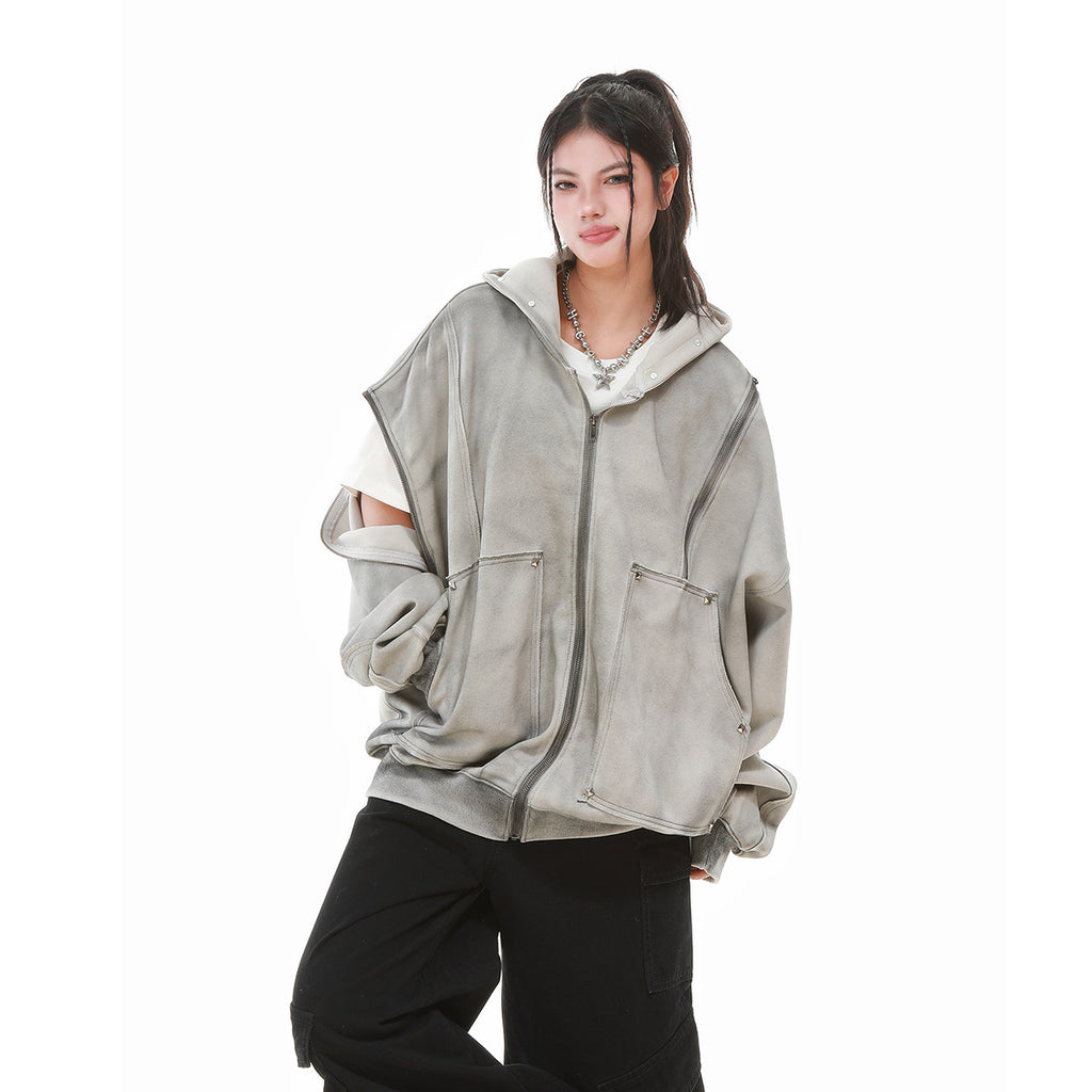 zip-up hoodie