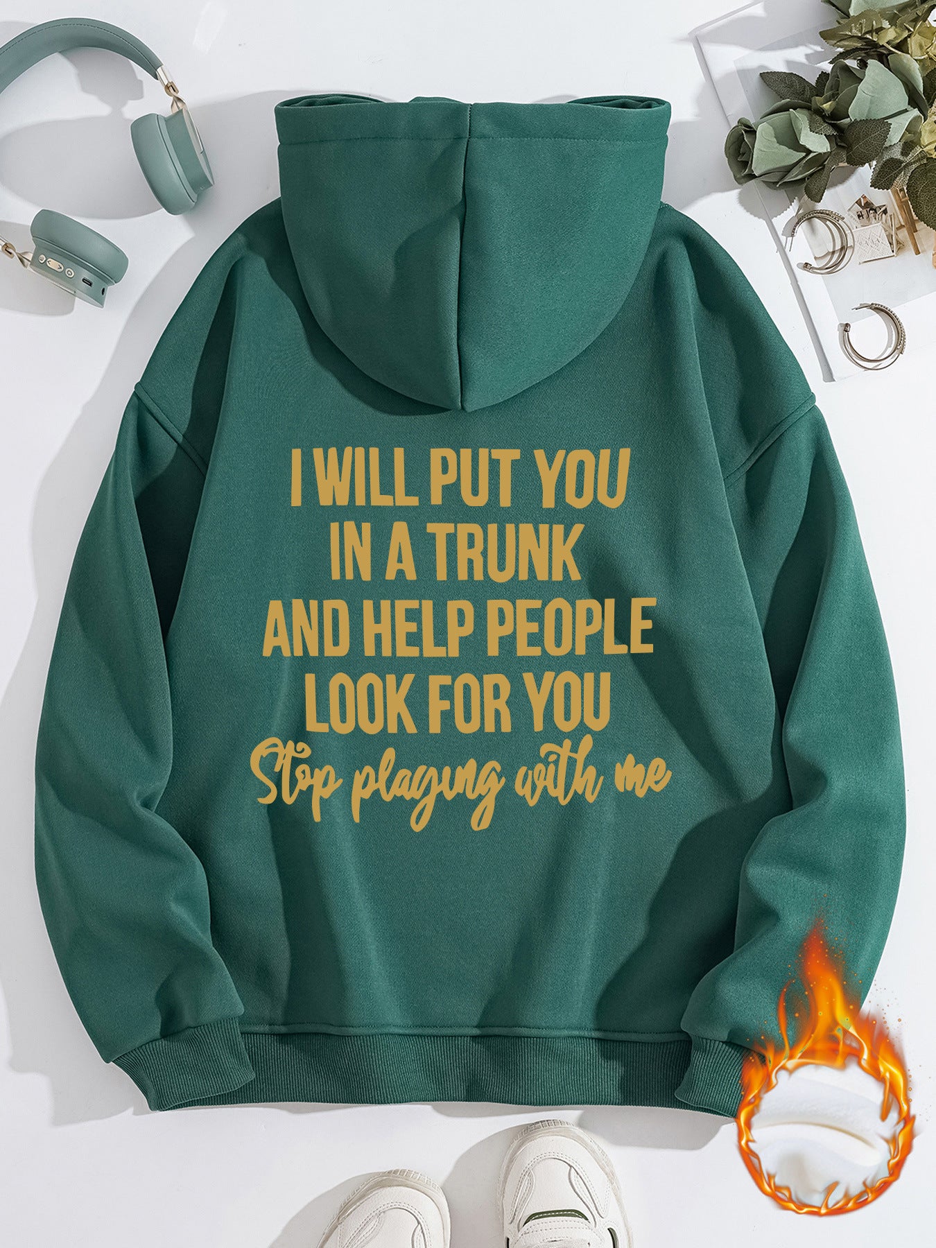 Stop playing with me hoodie