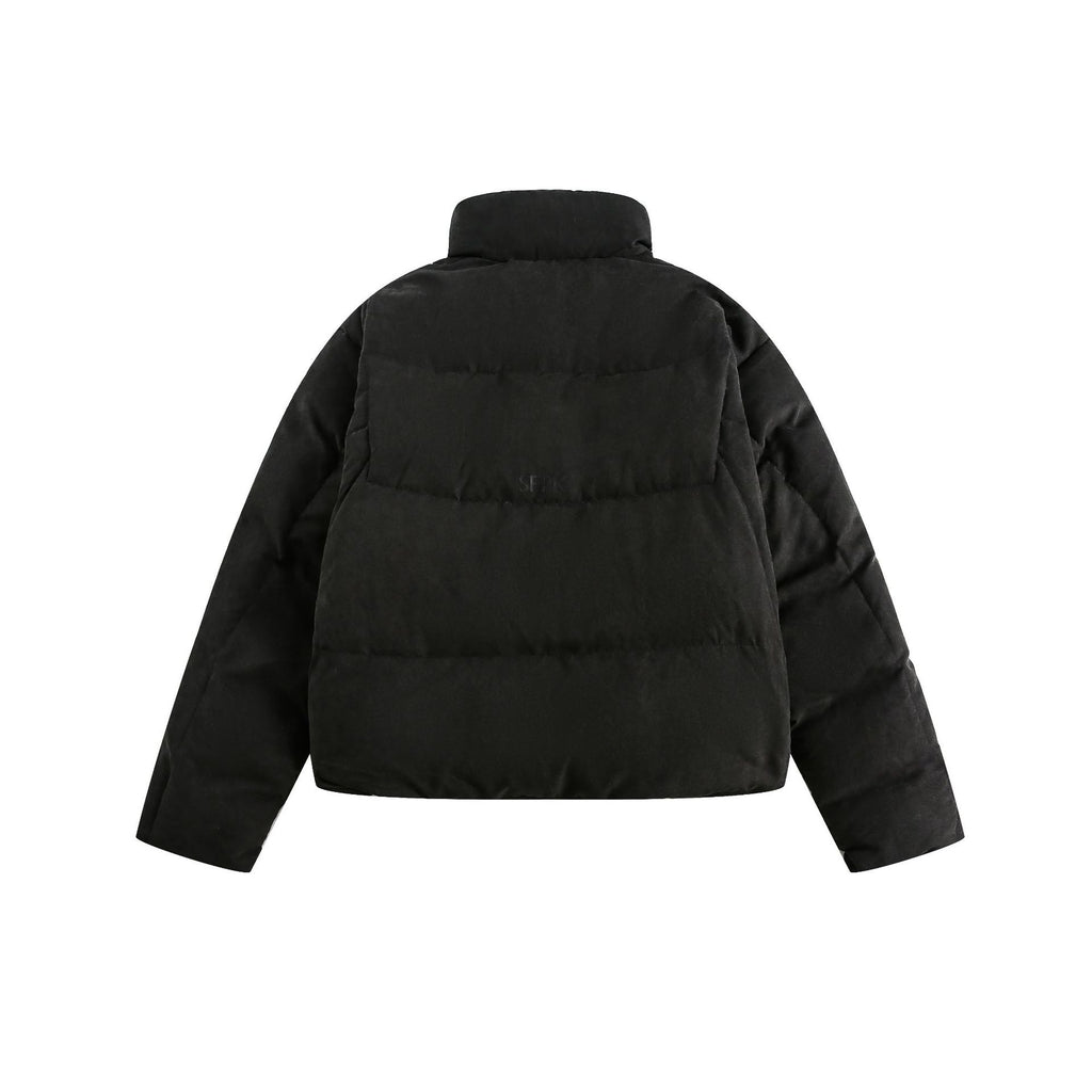 Warm Short Down Jacket  White Duck Down Oversized Puffer Coat