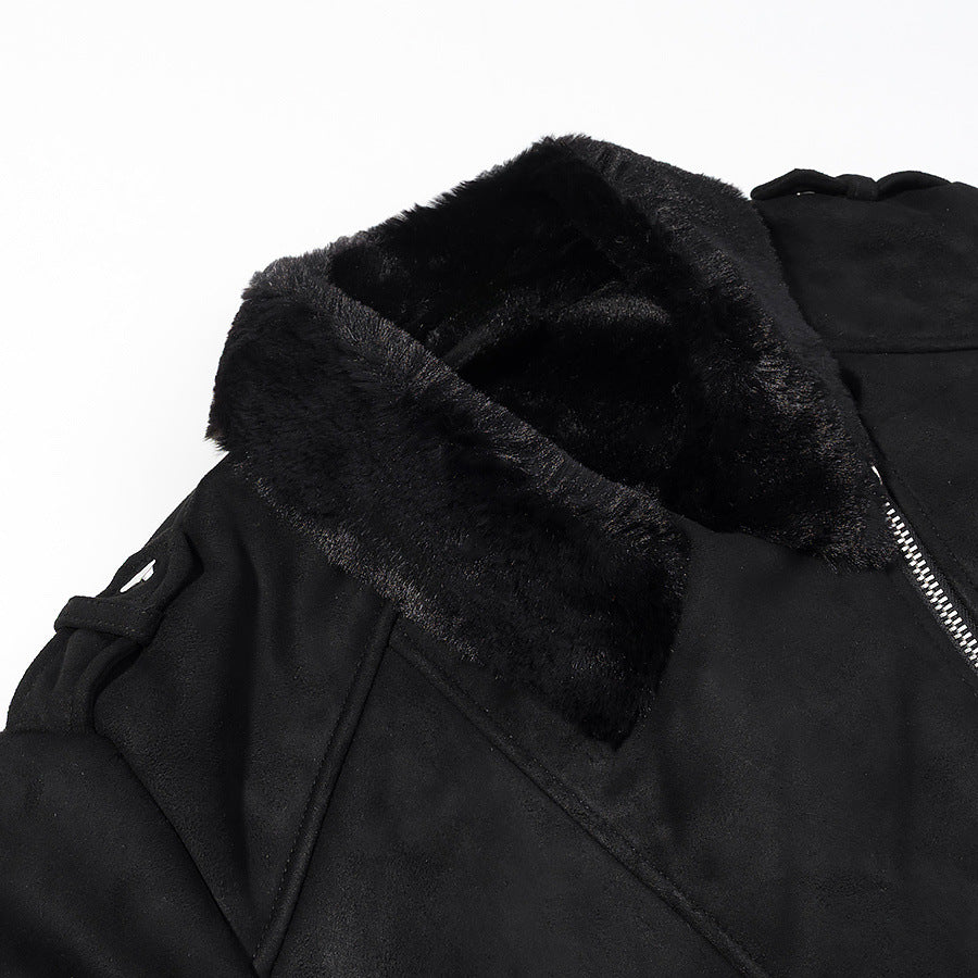Fur one-piece coat