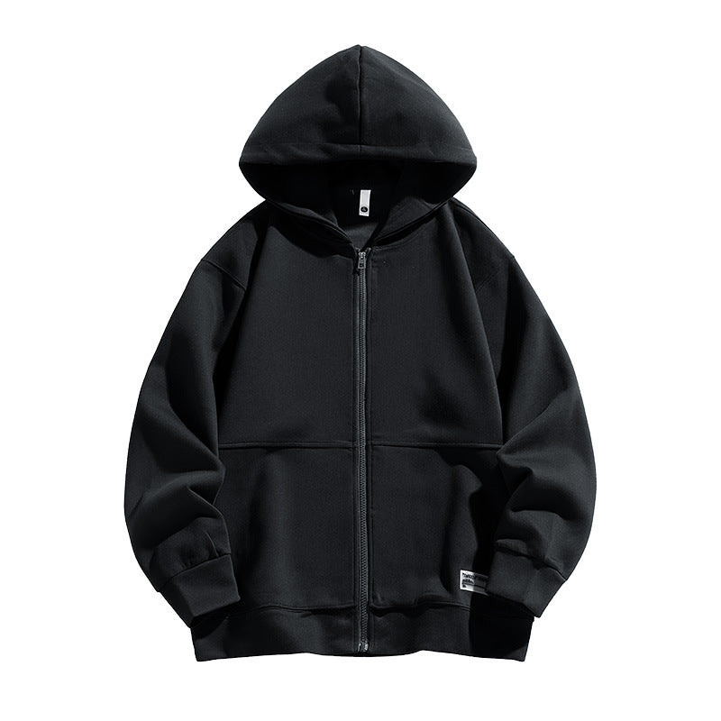 Cardigan zipper hooded sweatshirt for men in autumn and winter