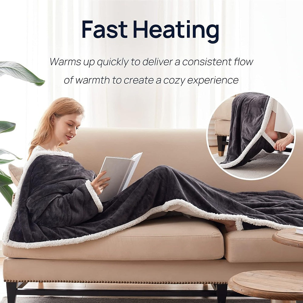 Electric Heating Blanket Fleece Lamb Velvet
