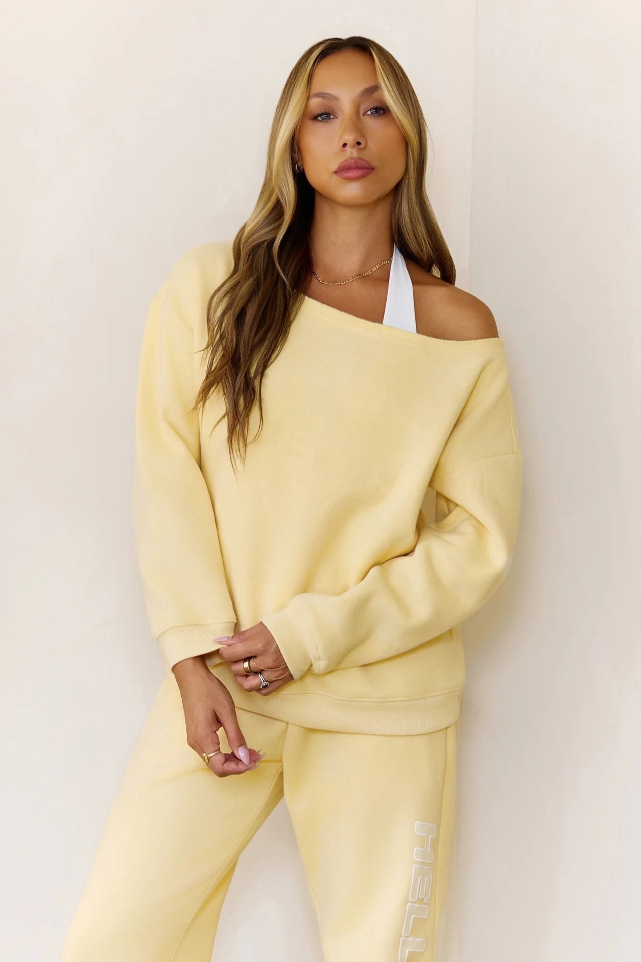 Fashionable Spring Printed Hoodie Set for Women, Two-Piece Outfit