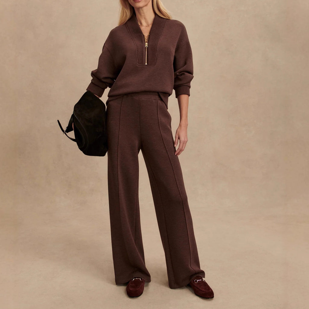 Women's zipper two-piece set