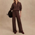 Women's zipper two-piece set