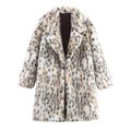 Artificial fur plush coat