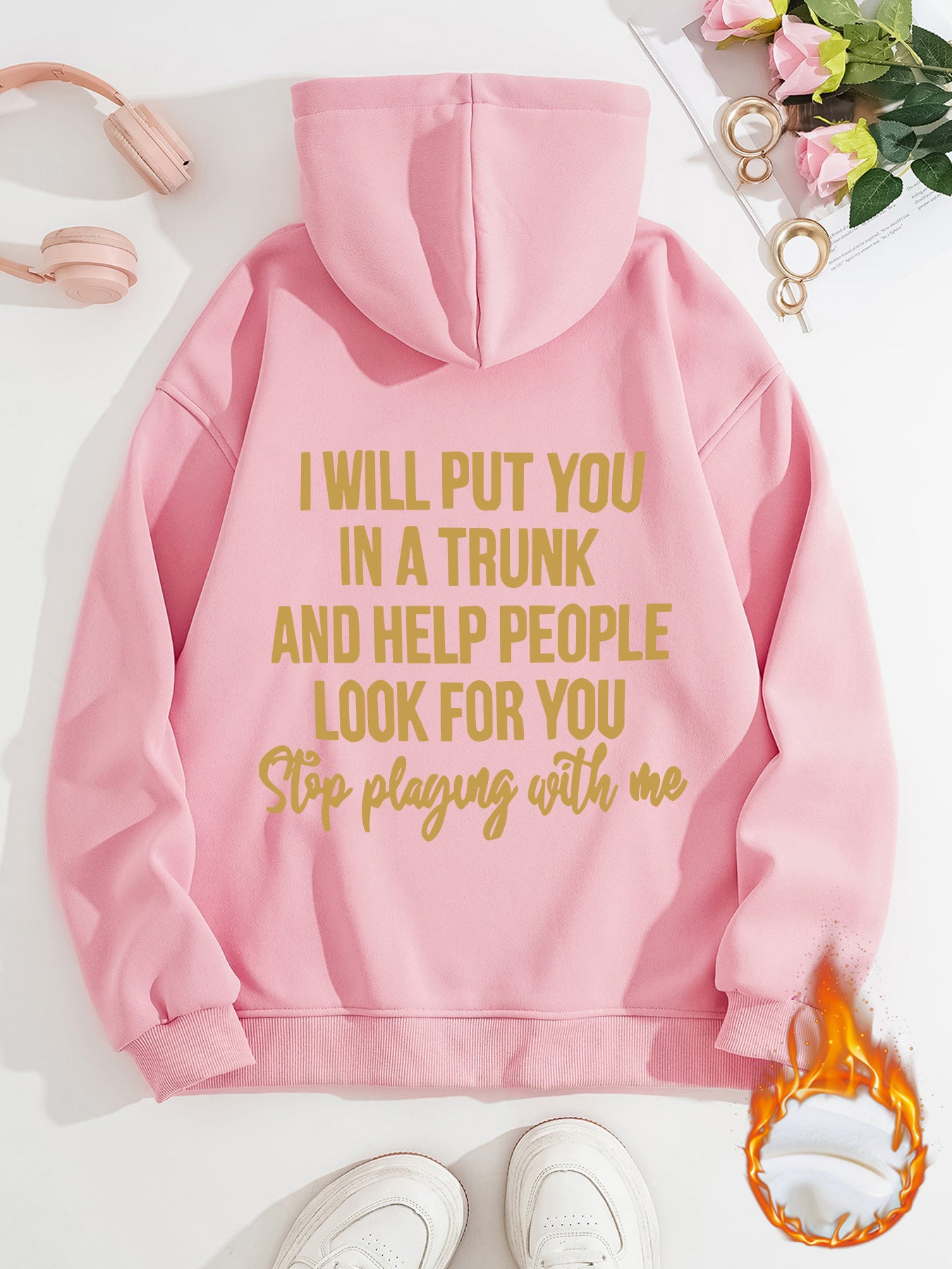 Stop playing with me hoodie