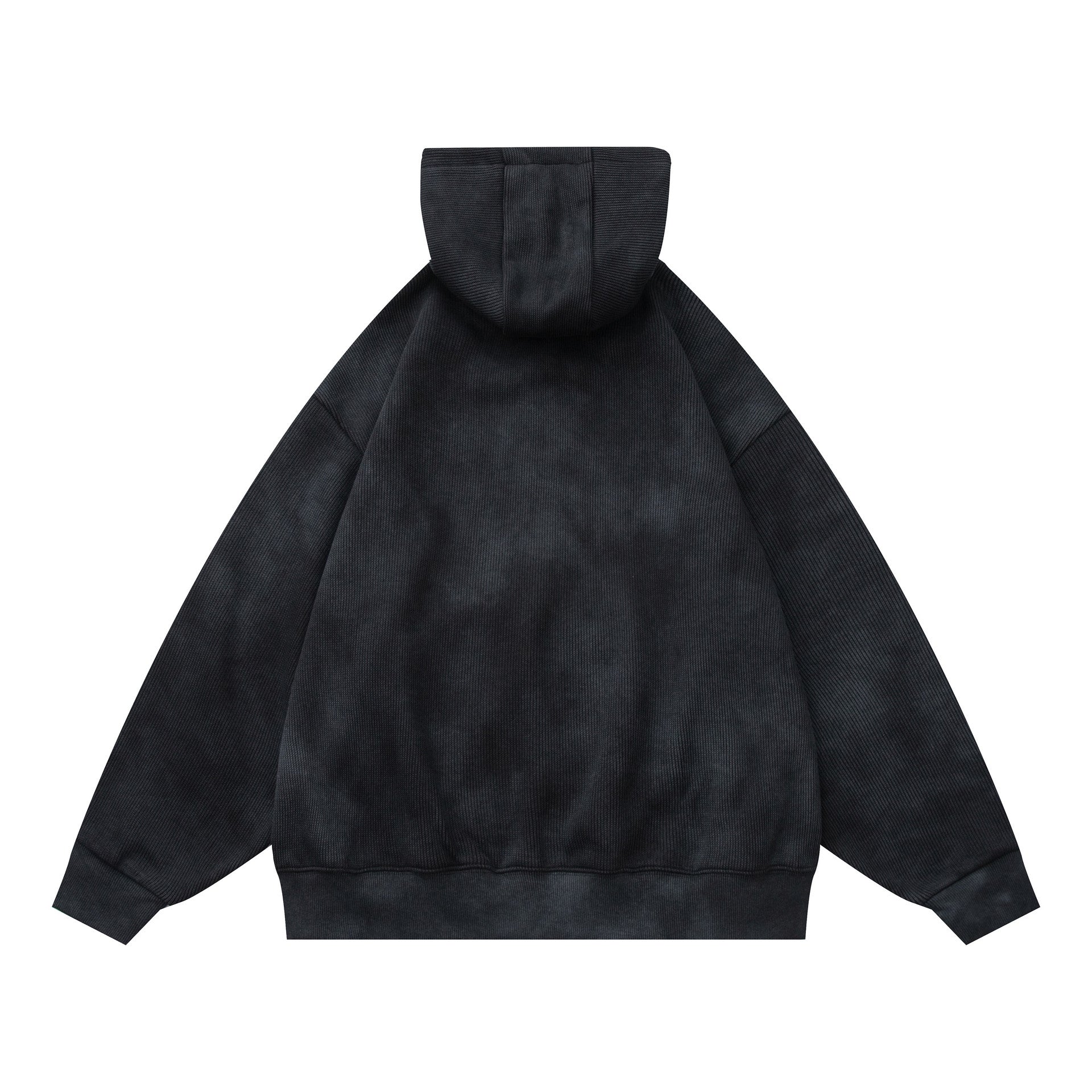Heavyweight Washed Vintage Letter Print Loose Fleece Hoodie