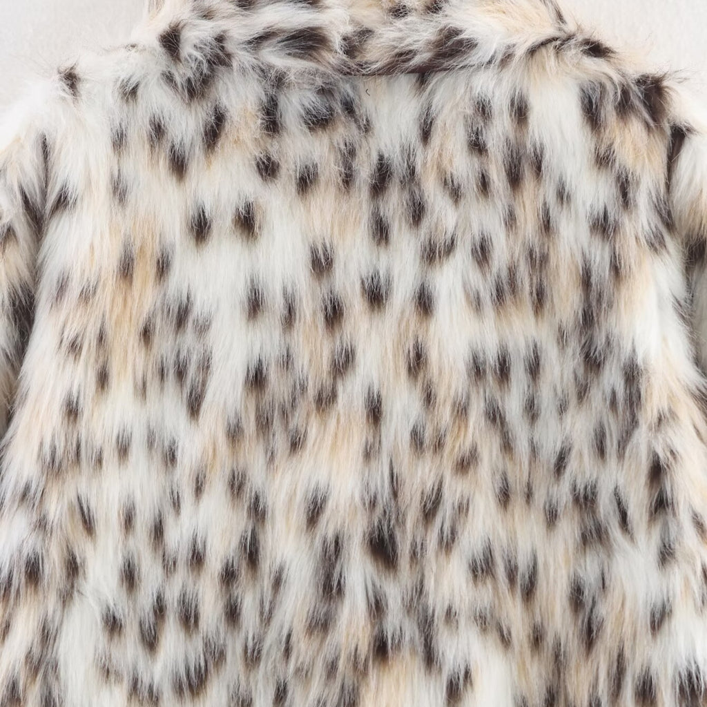 Artificial fur plush coat