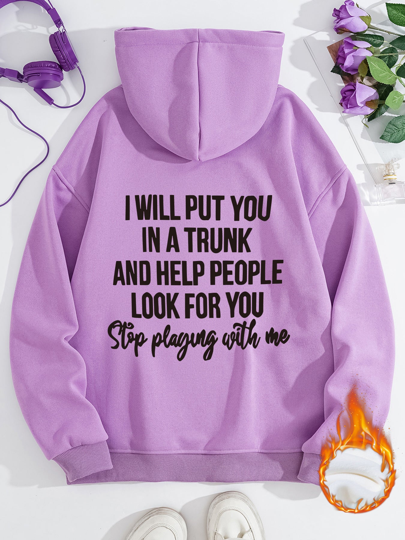 Stop playing with me hoodie