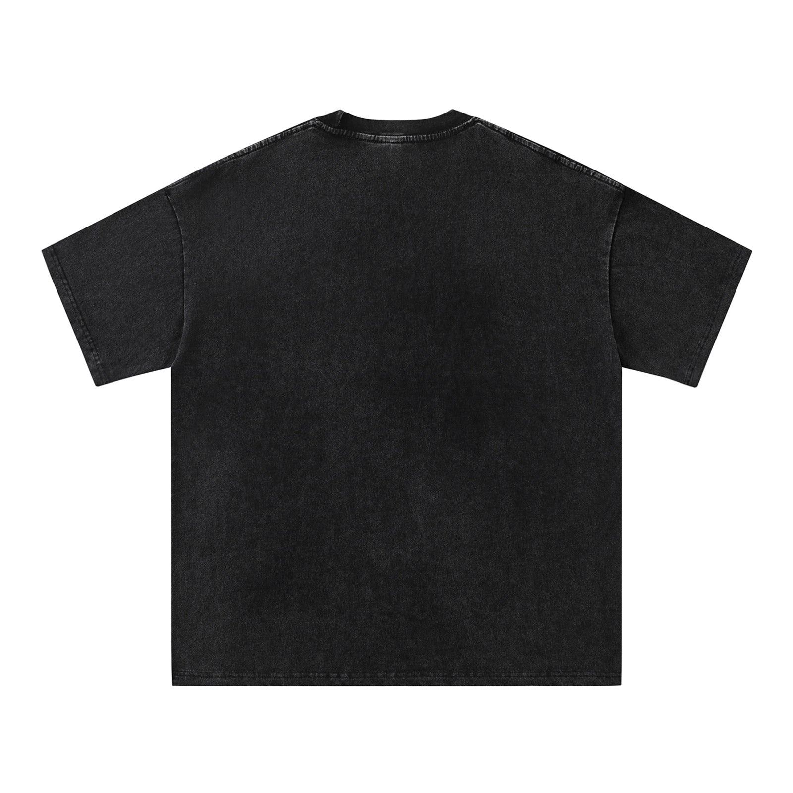 Streetwear Hip Hop Washed Portrait Print T-Shirt for Men and Women, Summer Retro Unique Loose Fit Couple Short Sleeve Top