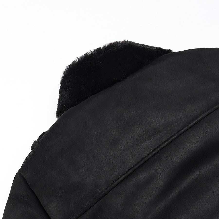 Fur one-piece coat