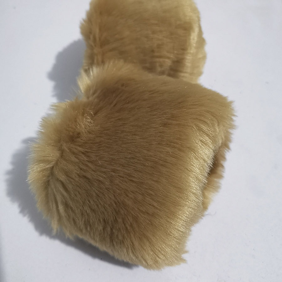 Fur imitation rabbit fur large fur sleeves wrist gloves