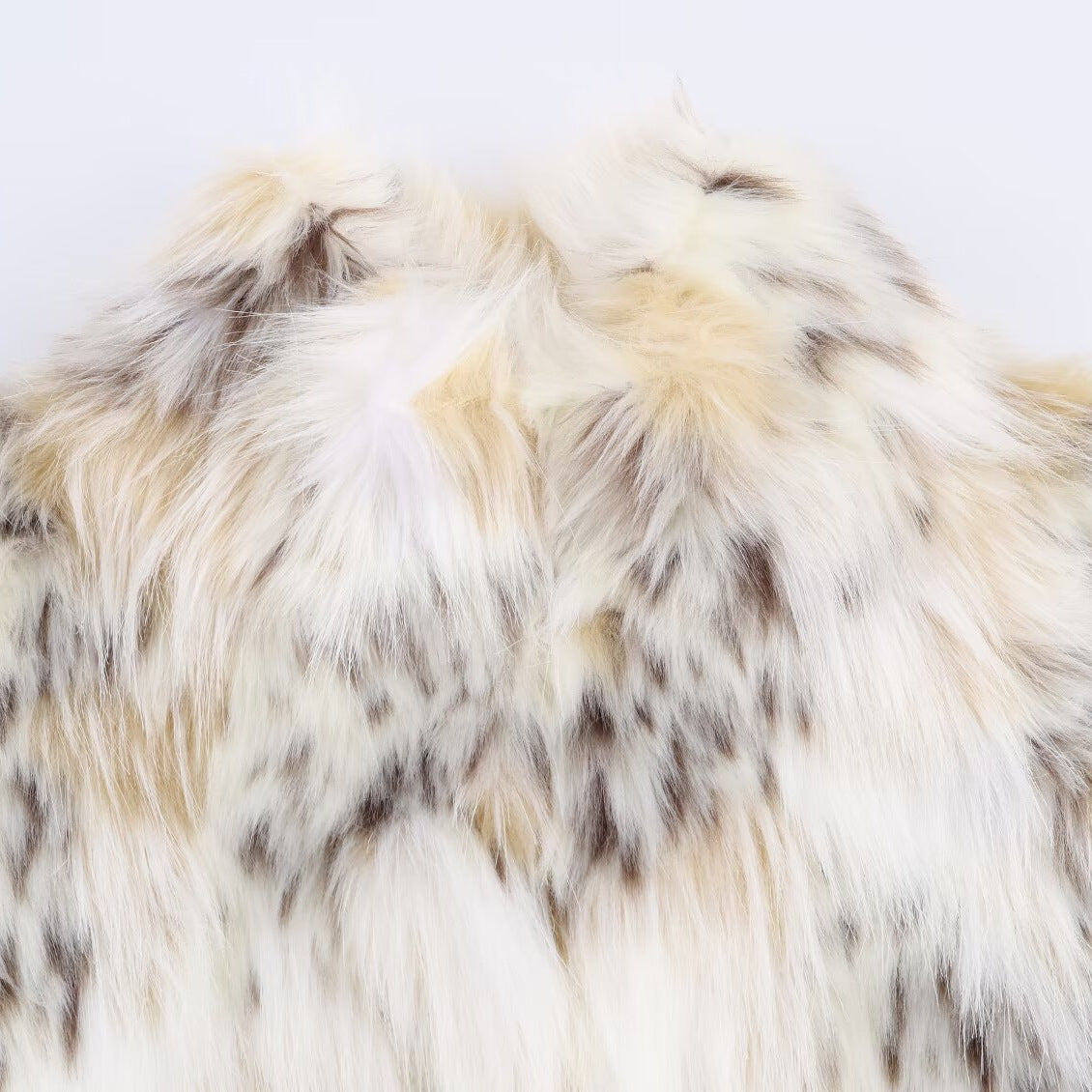 Artificial fur effect jacket