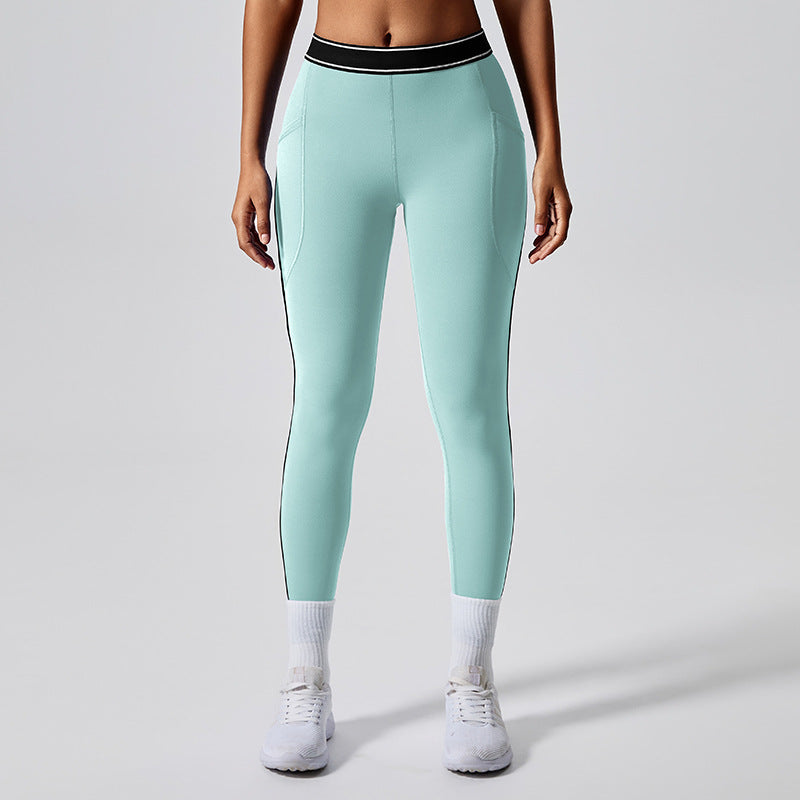 Two piece set of women's Pilates exercise yoga suit