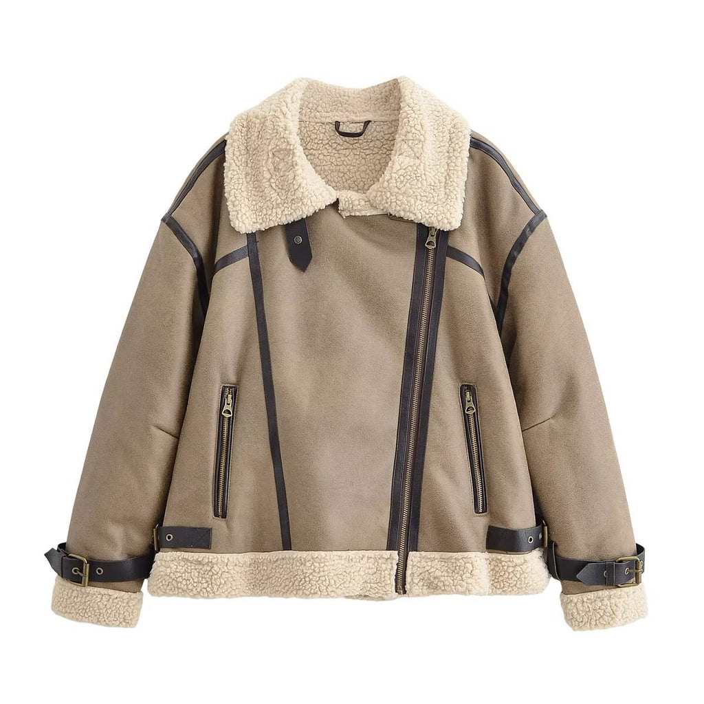 Fur one-piece coat