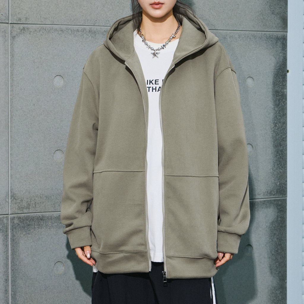 Cardigan zipper hooded sweatshirt for men in autumn and winter