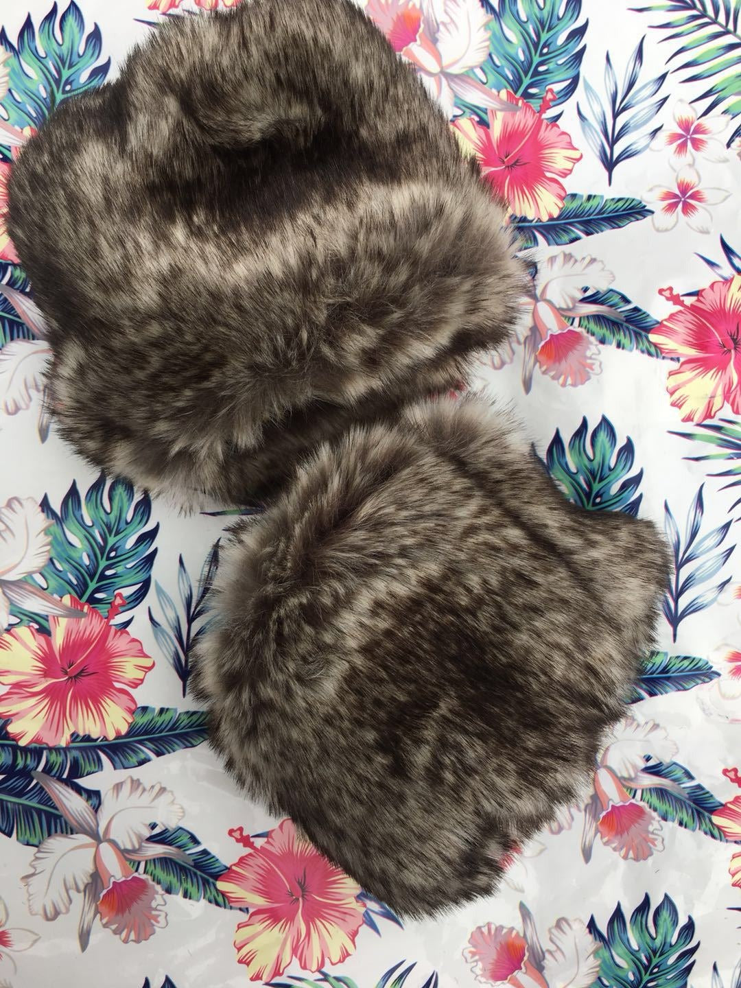 Fur imitation rabbit fur large fur sleeves wrist gloves