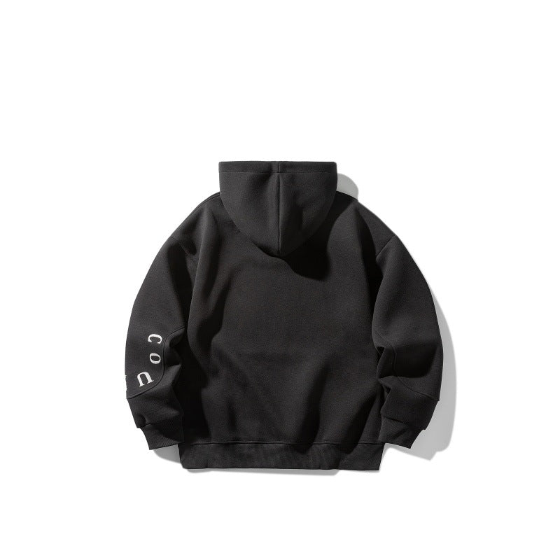 Casual Vintage Hoodie with Embroidery Letters