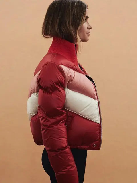 Fashion Women's HIt Color Down Coats Fluffy Thicker Warm Down Coat Female Winter Oversized Warm Down Parkas Coats wy