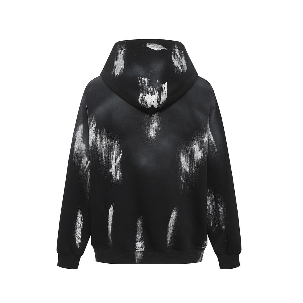 Paint hand-painted spider graffiti hooded sweatshirt