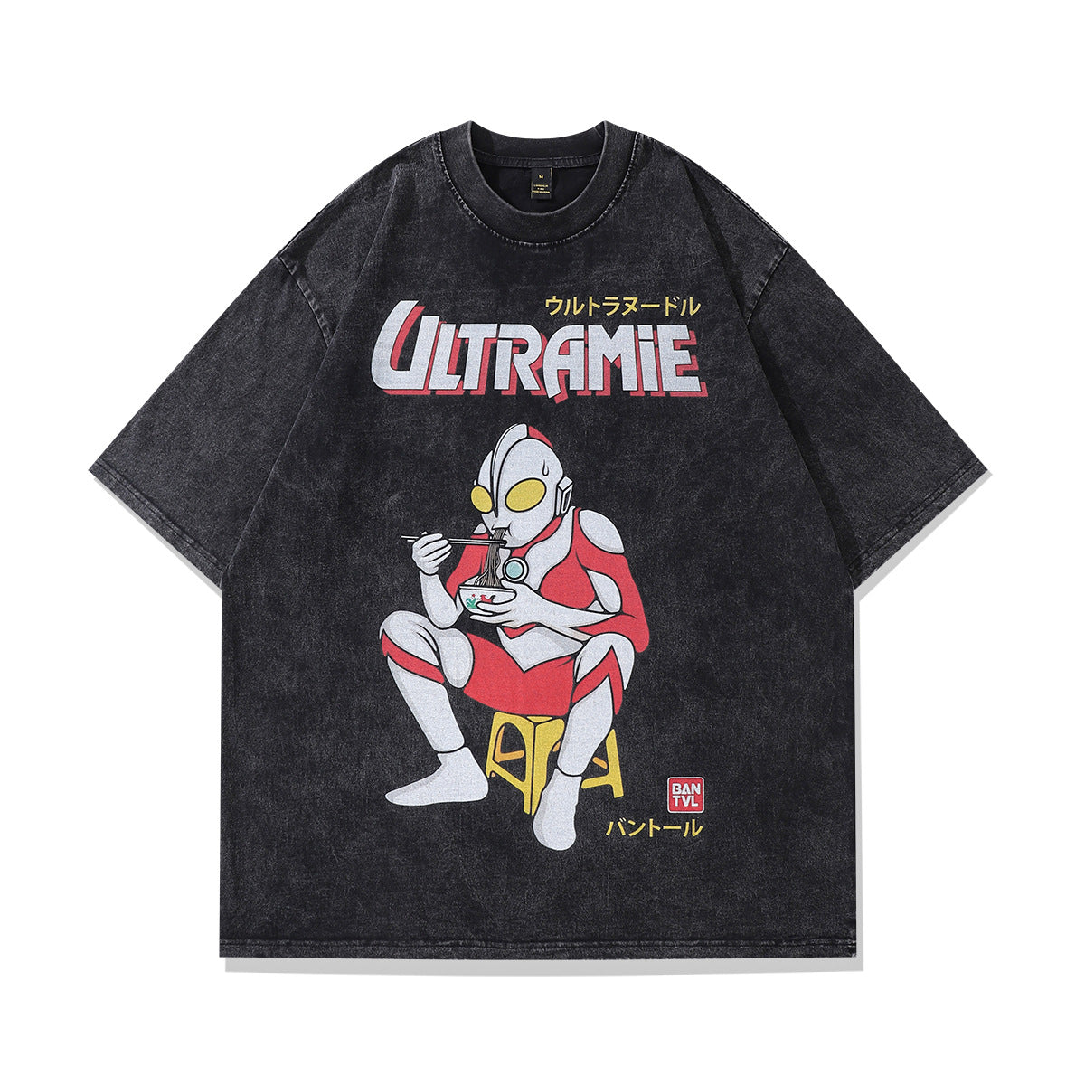 Direct Spray Print Loose Pure Cotton Washed Vintage Hoodie