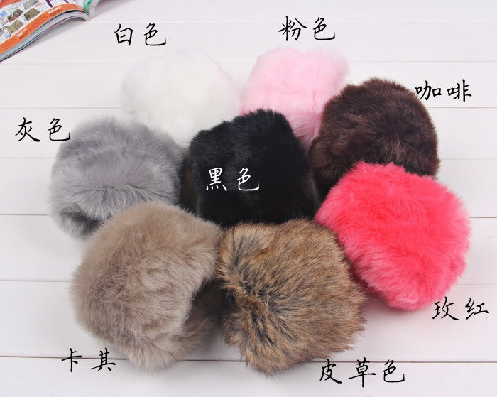Fur imitation rabbit fur large fur sleeves wrist gloves