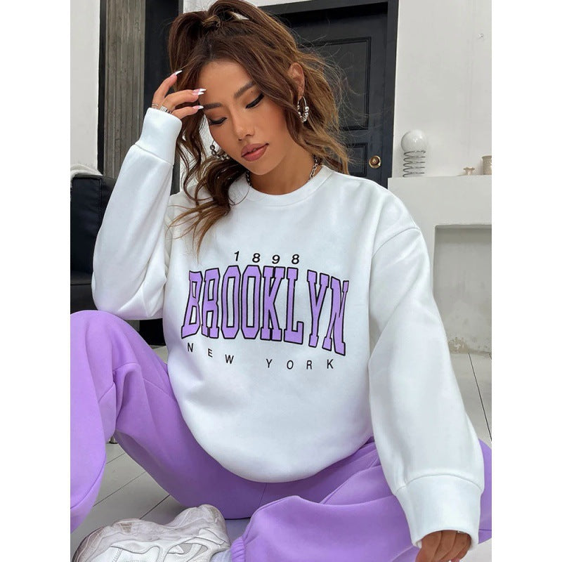 Women's Hoodie Set Two-Piece Pullover Letter Print