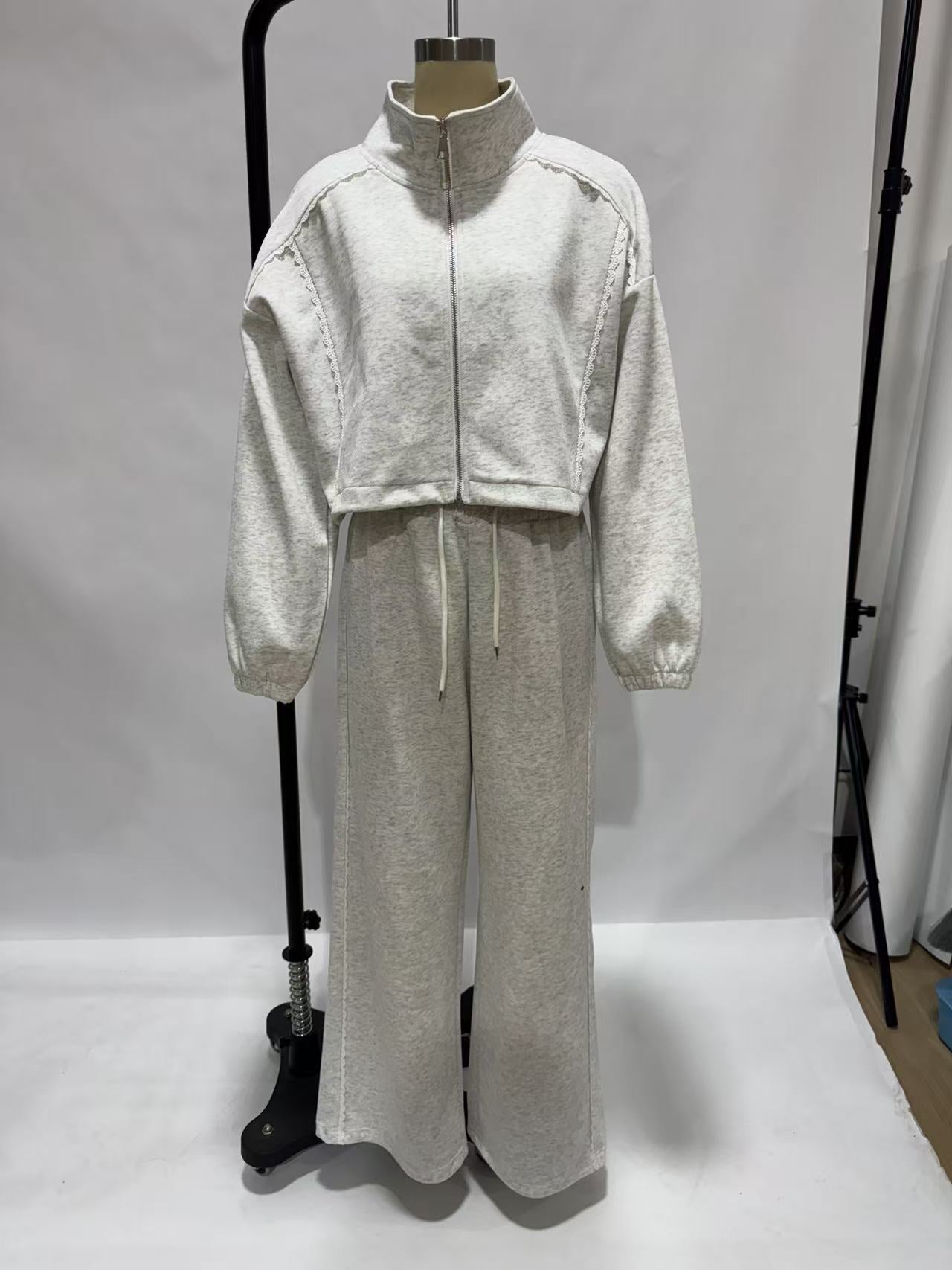 Sports pants set loose two-piece set