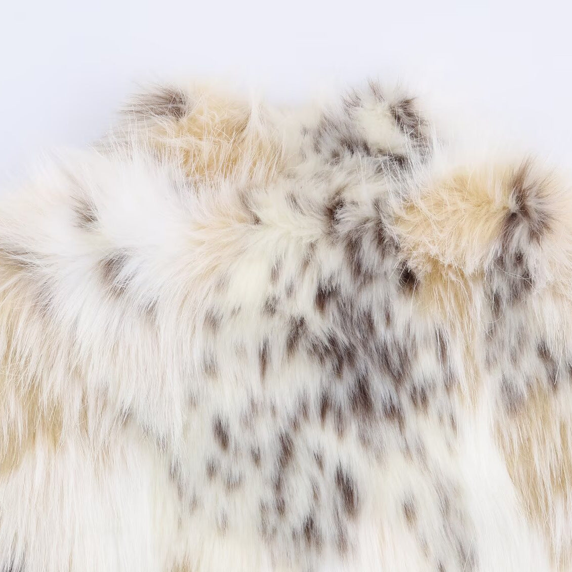 Artificial fur effect jacket