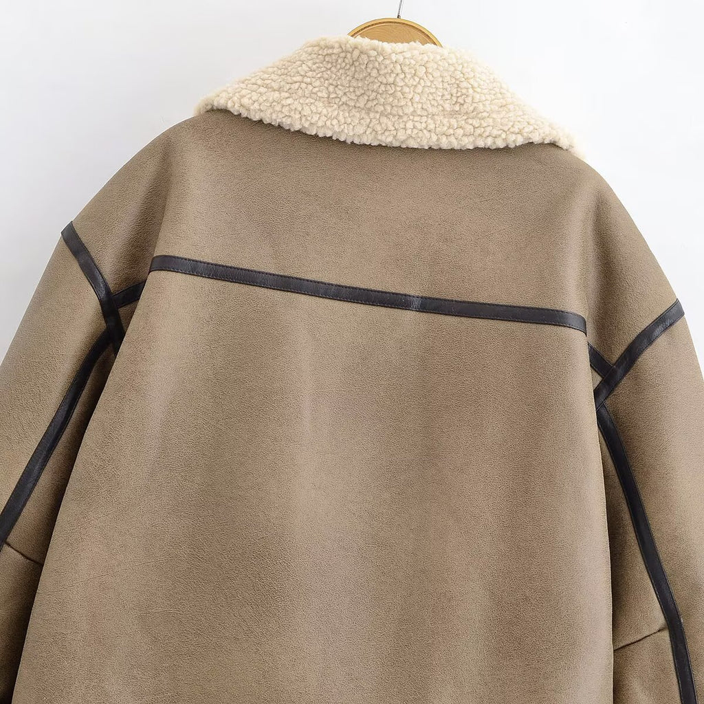 Fur one-piece coat