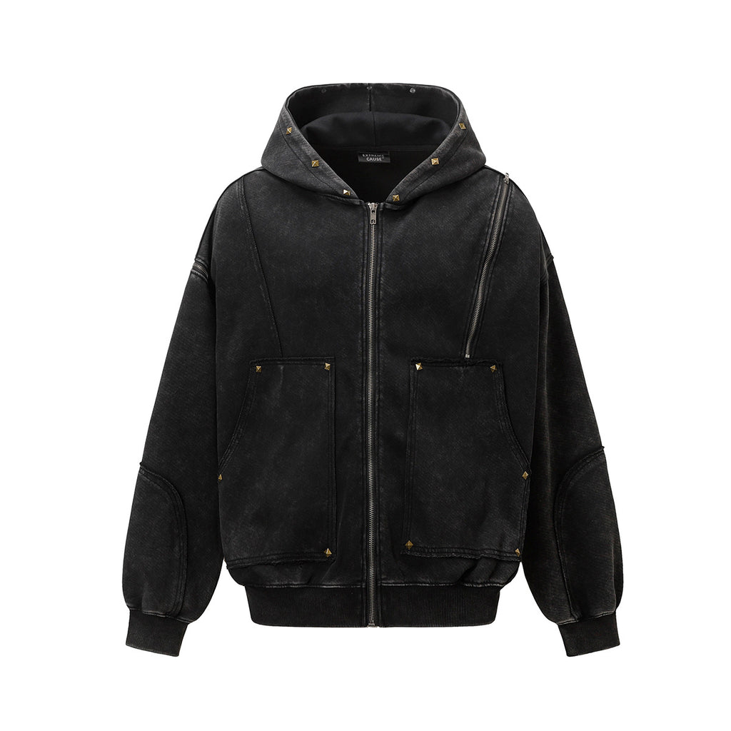 zip-up hoodie