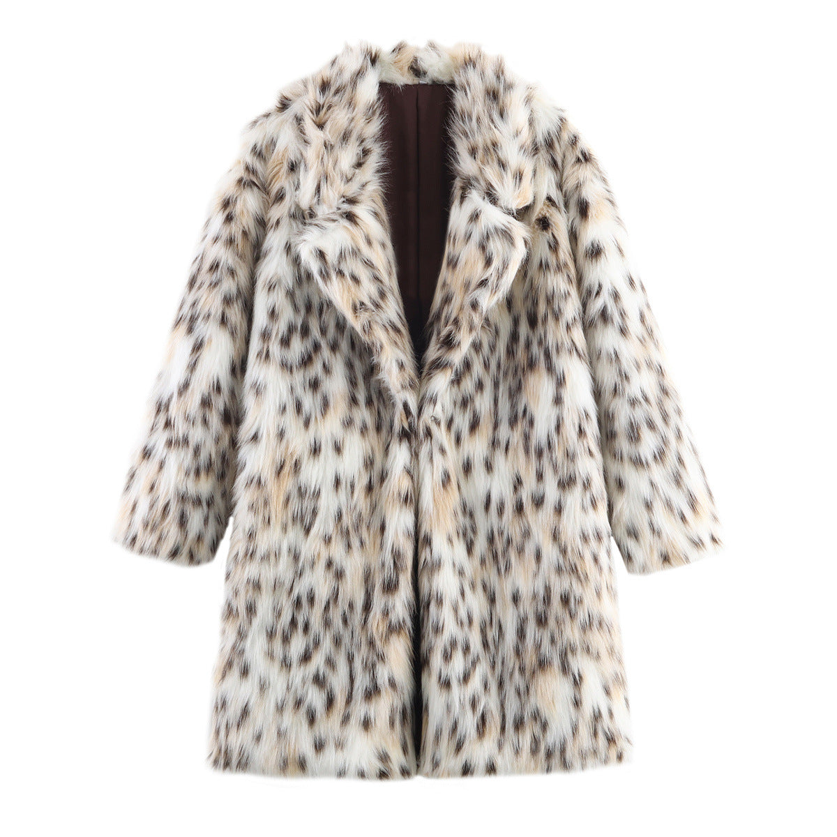 Artificial fur plush coat