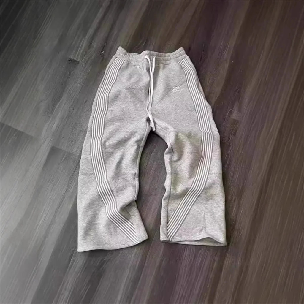 Unisex Loose Fit Striped Pants