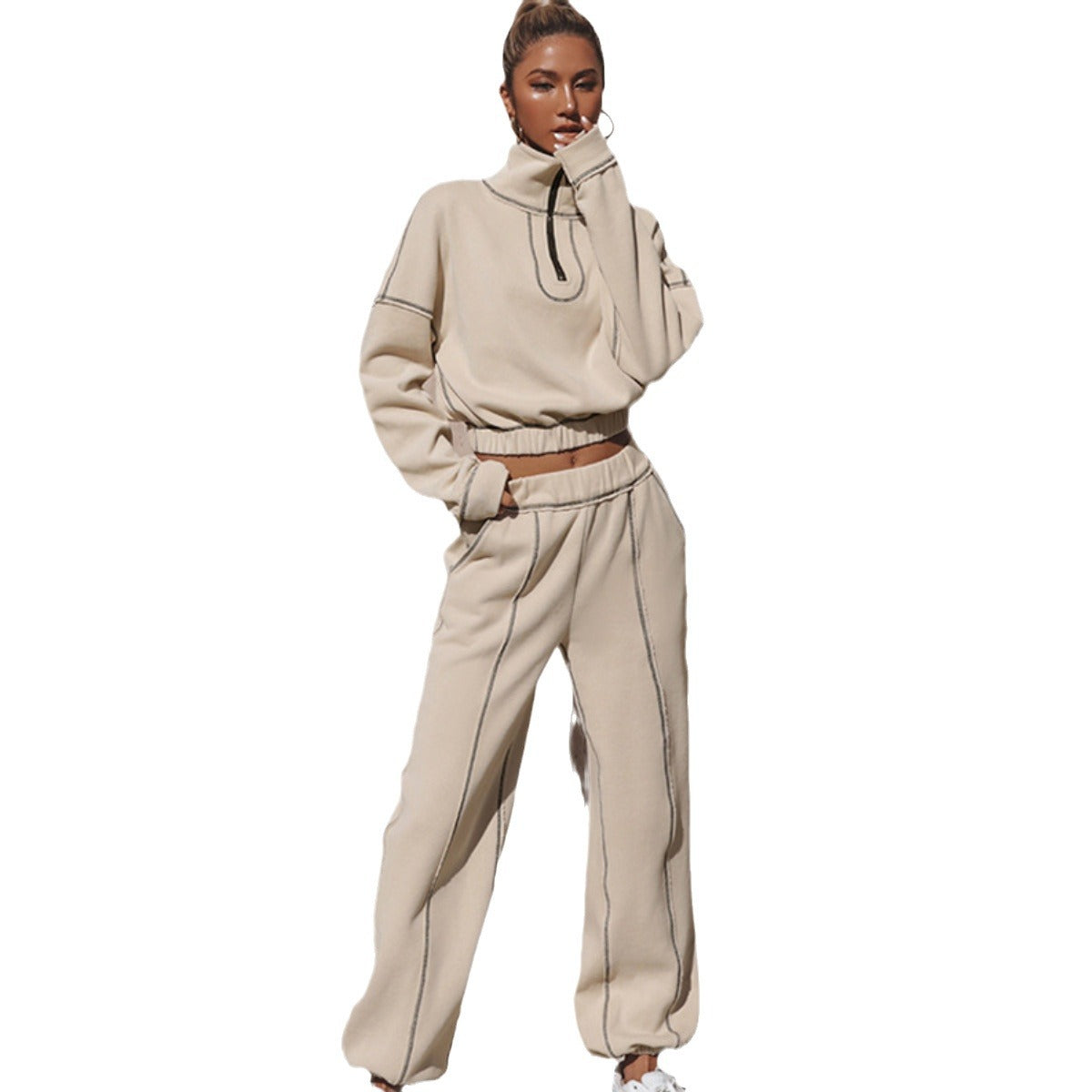Women's sports hoodie set two-piece set