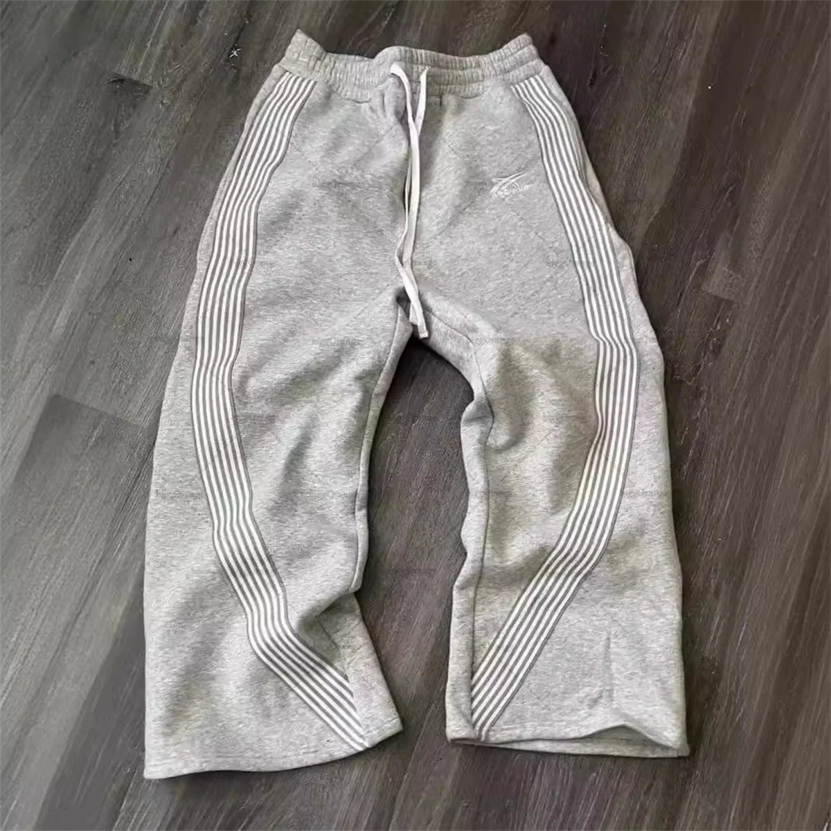 Unisex Loose Fit Striped Pants