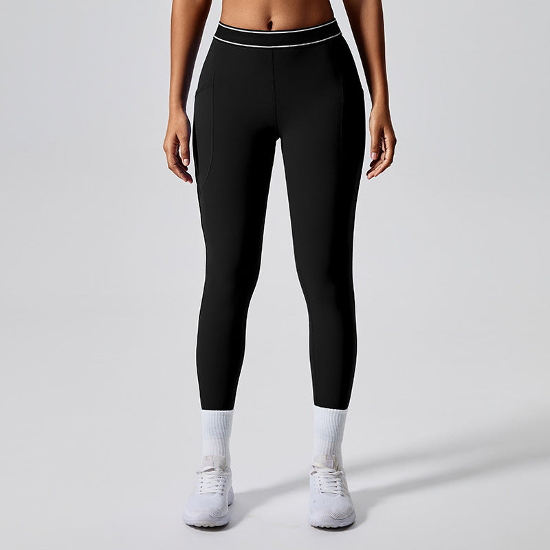 Two piece set of women's Pilates exercise yoga suit