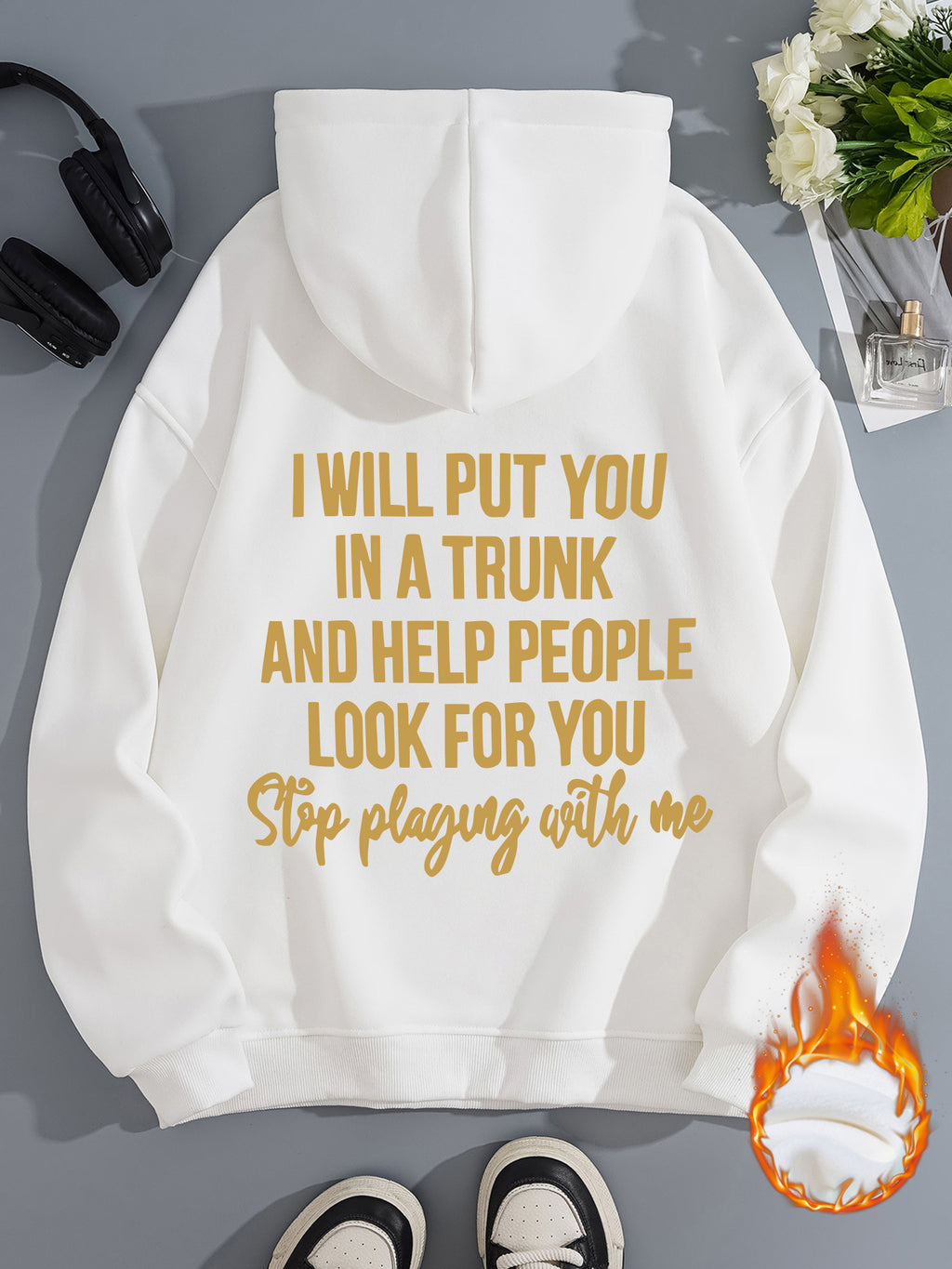 Stop playing with me hoodie