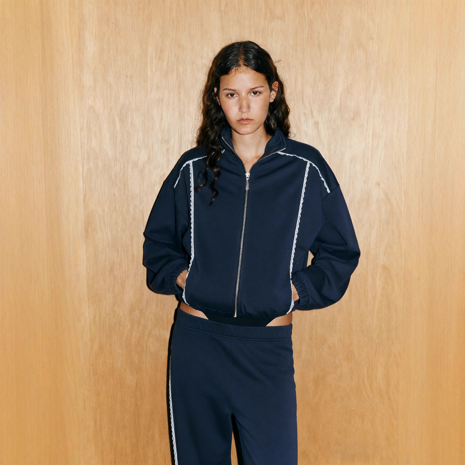 Sports pants set loose two-piece set