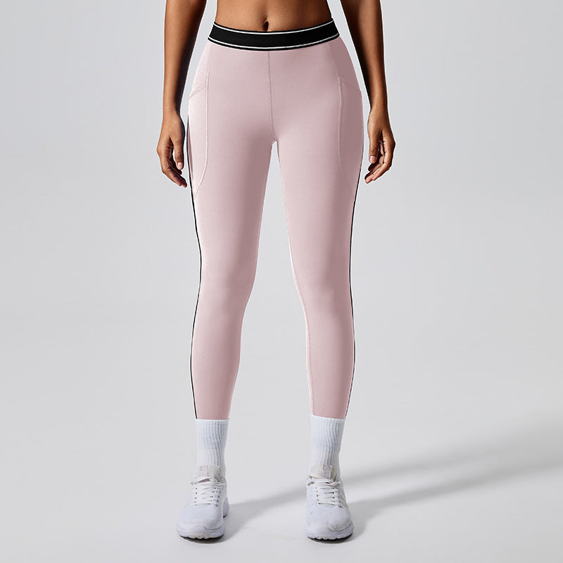Two piece set of women's Pilates exercise yoga suit