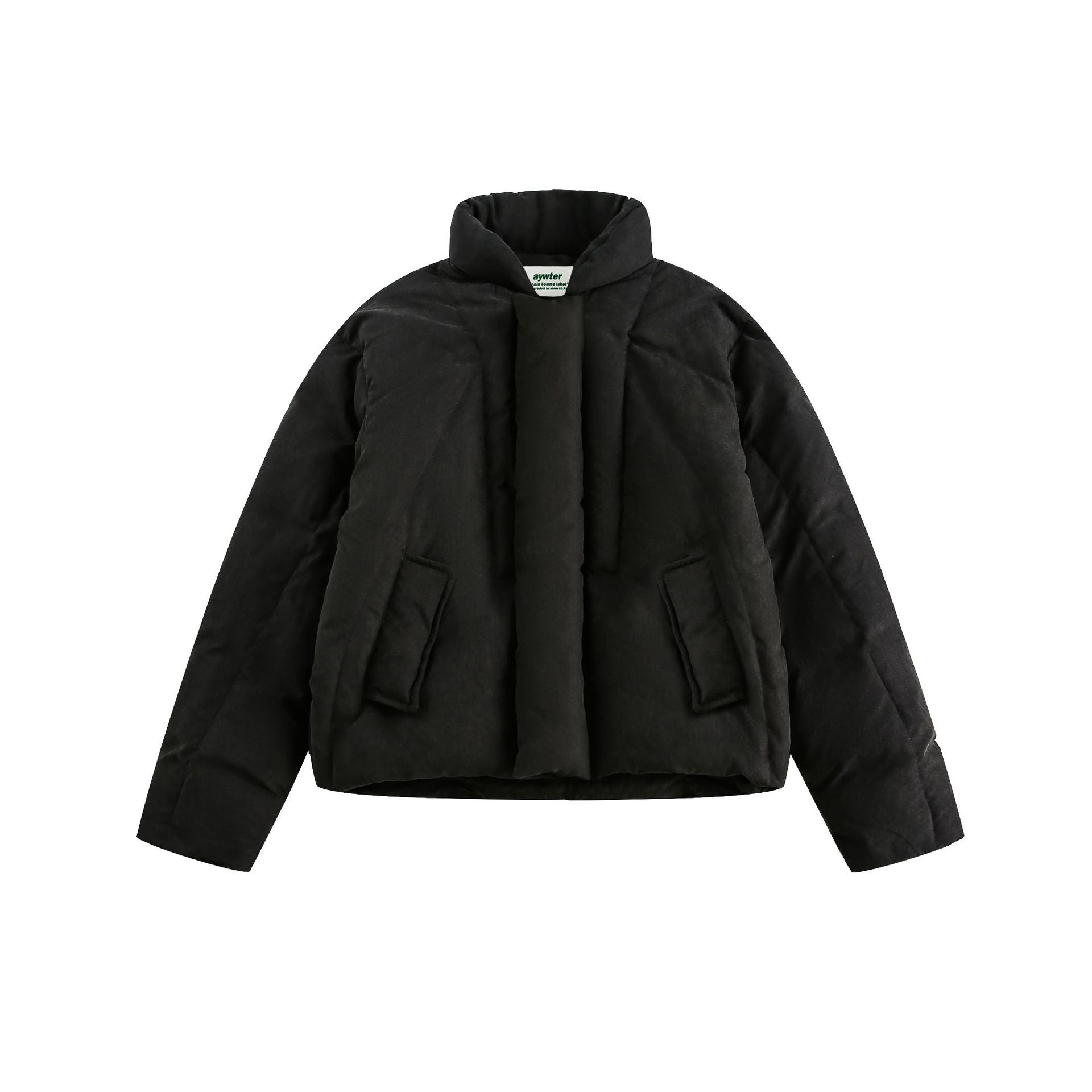 Warm Short Down Jacket  White Duck Down Oversized Puffer Coat
