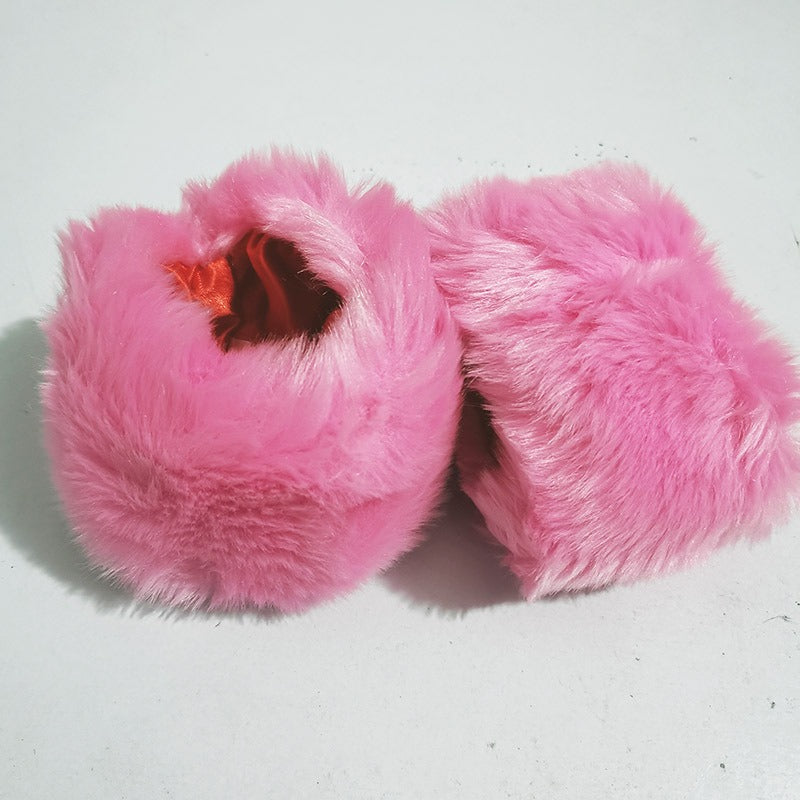 Fur imitation rabbit fur large fur sleeves wrist gloves