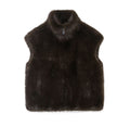 Artificial fur effect vest