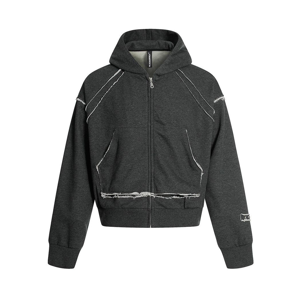 Cardigan zipper hoodie