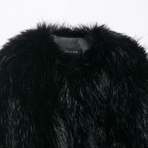 Artificial fur effect jacket