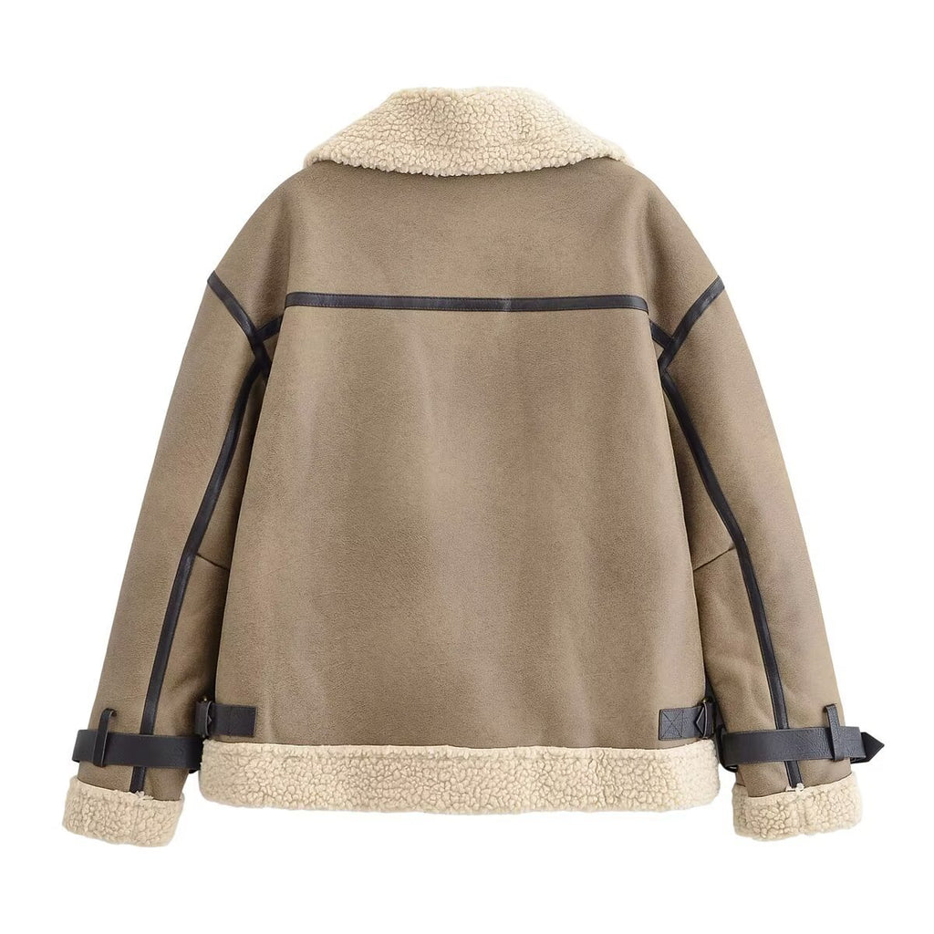 Fur one-piece coat